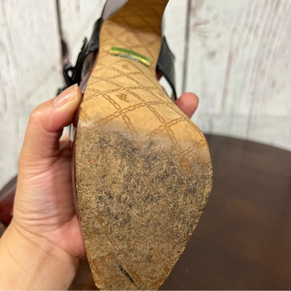 L.A.M.B. by Gwen Stefani HAMURA women’s Platform Heels  Black red Vintage Y2K 7B - Picture 5 of 17